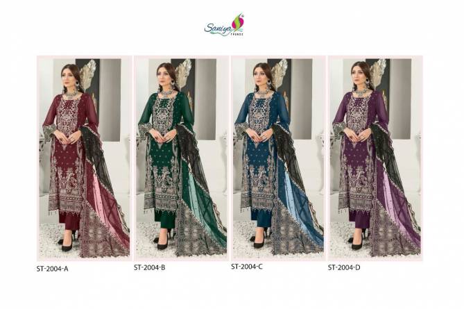 Saniya ST 2004 Fancy Festive Wear Wholesale Pakistani Salwar Suits Catalog